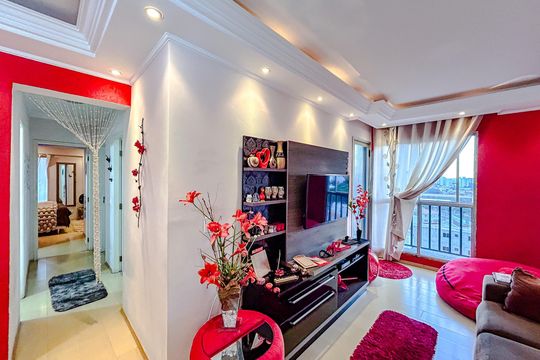 Sala de apartamento à venda com 3 quartos, 70m² em Vila Santa Isabel, São Paulo