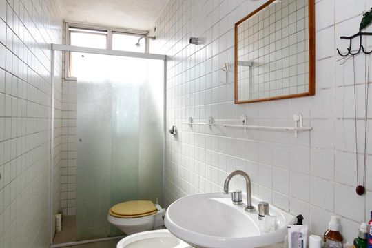 Banheiro da Suíte de apartamento à venda com 3 quartos, 116m² em Cerqueira César, São Paulo