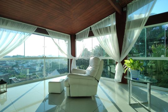 Varanda da Sala de casa de condomínio à venda com 4 quartos, 650m² em Jacarepaguá, Rio de Janeiro