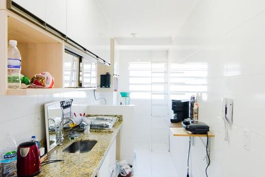 Cozinha de apartamento à venda com 2 quartos, 52m² em Vila Milton, Guarulhos