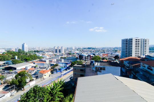 Vista da Sala de apartamento à venda com 2 quartos, 52m² em Vila Milton, Guarulhos