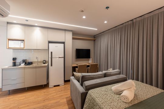 Sala/Quarto de kitnet/studio à venda com 1 quarto, 34m² em Perdizes, São Paulo