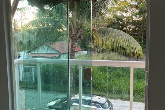 Varanda de casa de condomínio para alugar com 3 quartos, 180m² em Guaratiba, Rio de Janeiro