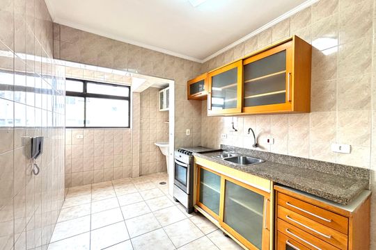 Cozinha de apartamento à venda com 1 quarto, 50m² em Recanto Paraíso, São Paulo