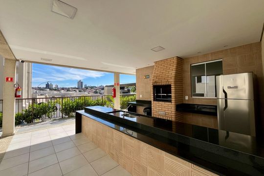 Área comum - Churrasqueira de apartamento para alugar com 2 quartos, 48m² em Vila Satúrnia, Campinas