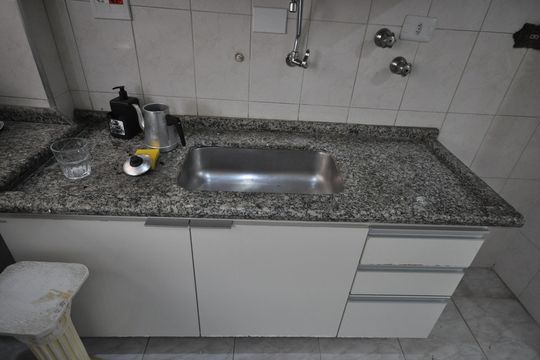 Cozinha de apartamento à venda com 2 quartos, 56m² em Vila Gustavo, São Paulo