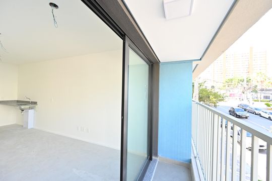 Varanda de kitnet/studio à venda com 1 quarto, 23m² em Vila Clementino, São Paulo
