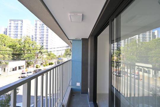 Varanda de kitnet/studio à venda com 1 quarto, 23m² em Vila Clementino, São Paulo