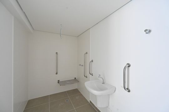 Banheiro Social de kitnet/studio à venda com 1 quarto, 38m² em Vila Clementino, São Paulo