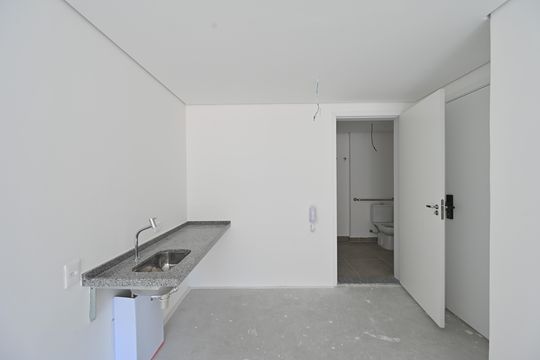 Cozinha de kitnet/studio à venda com 1 quarto, 38m² em Vila Clementino, São Paulo