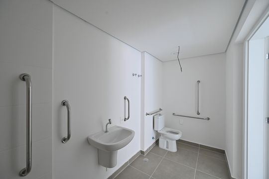 Banheiro Social de kitnet/studio à venda com 1 quarto, 38m² em Vila Clementino, São Paulo