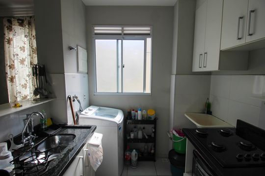 Cozinha de apartamento para alugar com 2 quartos, 40m² em Vila Guilherme, Votorantim