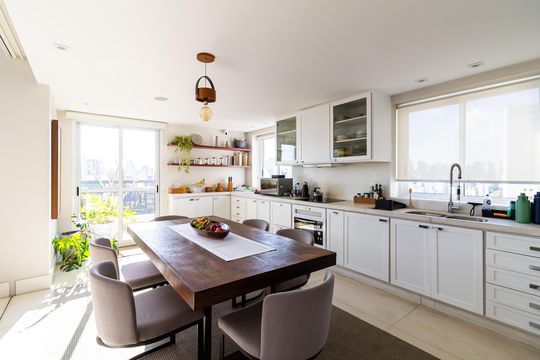 Cozinha de apartamento à venda com 3 quartos, 165m² em Paraíso do Morumbi, São Paulo