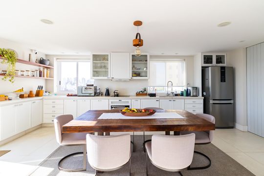 Cozinha de apartamento à venda com 3 quartos, 165m² em Paraíso do Morumbi, São Paulo