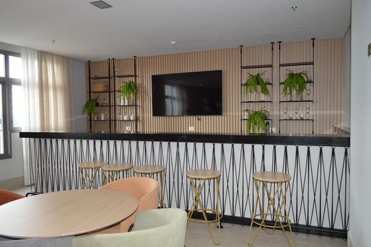 Living de kitnet/studio para alugar com 1 quarto, 23m² em Paraíso, São Paulo