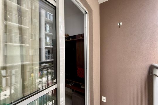 Sacada de apartamento para alugar com 1 quarto, 30m² em Jardim Caravelas, São Paulo