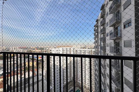 Varanda da Sala de apartamento para alugar com 2 quartos, 40m² em Vila Albertina, São Paulo