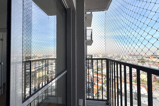 Varanda da Sala de apartamento para alugar com 2 quartos, 40m² em Vila Albertina, São Paulo