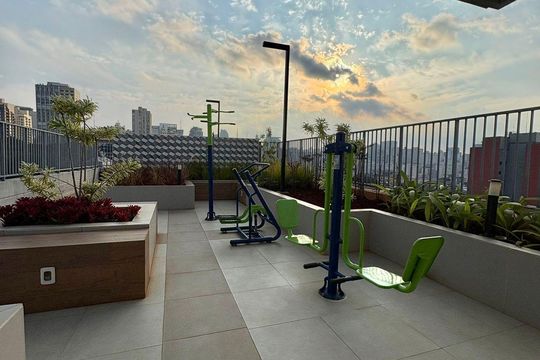 Área externa de kitnet/studio à venda com 1 quarto, 26m² em Bela Vista, São Paulo