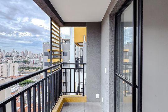 Varanda da Sala de apartamento para alugar com 2 quartos, 39m² em Chácara Tatuapé, São Paulo
