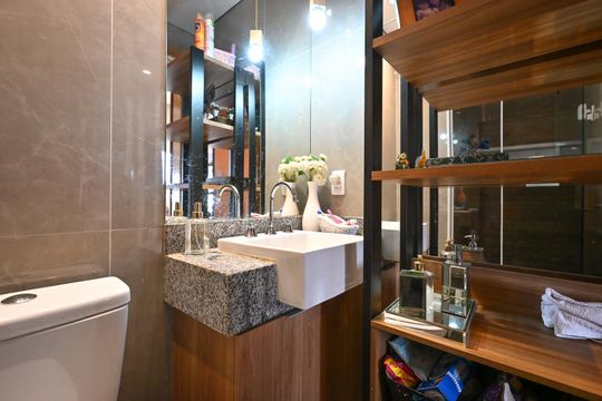 Banheiro de apartamento para alugar com 2 quartos, 55m² em Vila Progredior, São Paulo