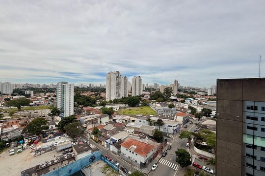 Vista de apartamento à venda com 2 quartos, 30m² em Jardim Caravelas, São Paulo