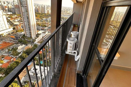 Varanda de apartamento para alugar com 2 quartos, 55m² em Setor Bueno, Goiânia