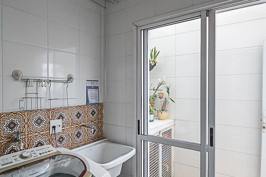 Área de Serviço de casa de condomínio para alugar com 3 quartos, 97m² em Vila Jerusalem, São Bernardo do Campo