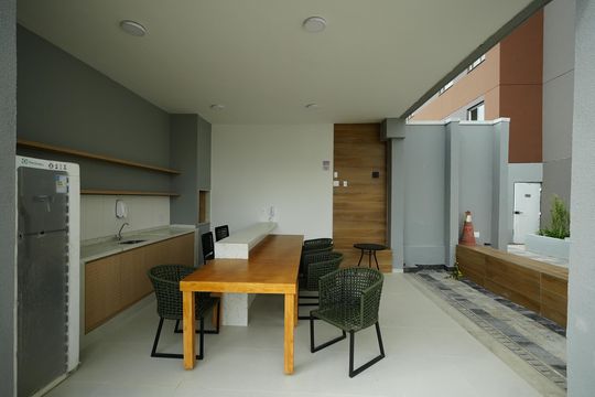 Área comum - Churrasqueira de apartamento à venda com 2 quartos, 35m² em Jardim, Santo André