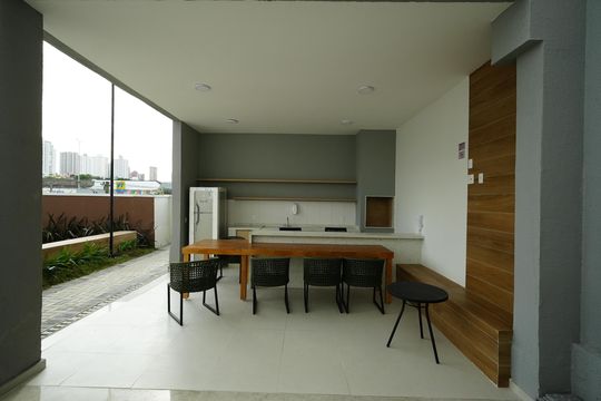 Área comum - Churrasqueira de apartamento à venda com 2 quartos, 35m² em Jardim, Santo André