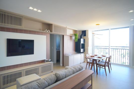 Sala/Cozinha de apartamento à venda com 2 quartos, 63m² em Centro, São Leopoldo