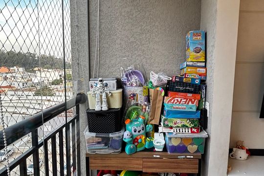 Sala - Sala de Jantar Varanda de apartamento à venda com 3 quartos, 67m² em Vila Metalúrgica, Santo André