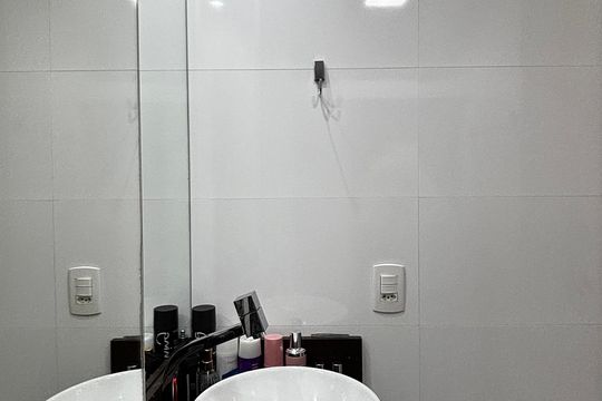 Banheiro da Suíte de apartamento à venda com 3 quartos, 67m² em Vila Metalúrgica, Santo André