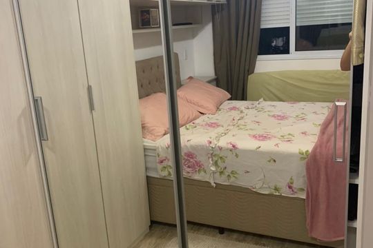 Quarto de apartamento à venda com 1 quarto, 38m² em Vila Castelo, São Paulo