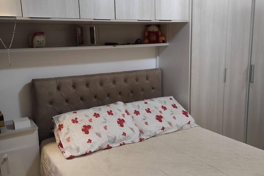Quarto de apartamento à venda com 1 quarto, 38m² em Vila Castelo, São Paulo