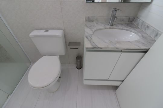 Banheiro da Suíte 1 de apartamento à venda com 2 quartos, 110m² em Centro, Osasco