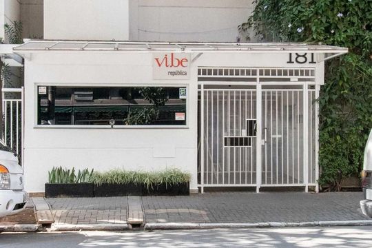 Fachada de apartamento à venda com 1 quarto, 40m² em Vila Buarque, São Paulo