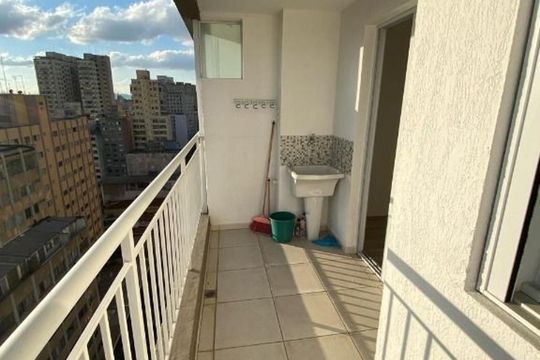 Varanda de apartamento à venda com 1 quarto, 40m² em Vila Buarque, São Paulo