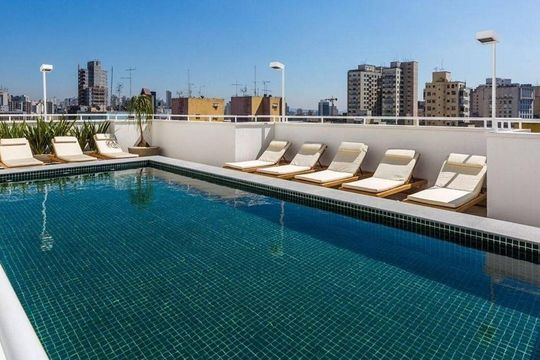 Área externa de apartamento à venda com 1 quarto, 40m² em Vila Buarque, São Paulo