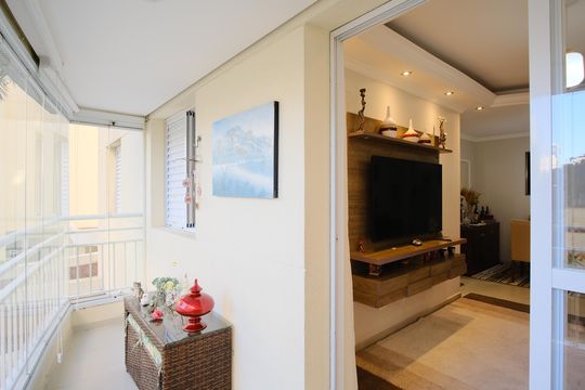Varanda de apartamento à venda com 3 quartos, 70m² em Vila Gomes Cardim, São Paulo