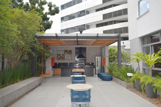 Área comum de kitnet/studio à venda com 1 quarto, 30m² em Pinheiros, São Paulo