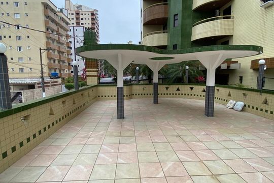 Área externa de apartamento para alugar com 2 quartos, 91m² em Vila Tupi, Praia Grande