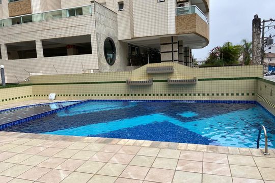 Área externa de apartamento para alugar com 2 quartos, 91m² em Vila Tupi, Praia Grande