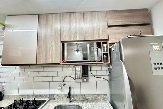 Cozinha de apartamento à venda com 2 quartos, 44m² em Centro, Guarulhos