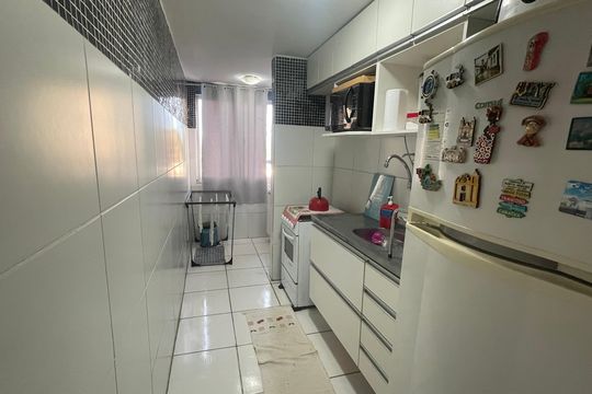 Cozinha de apartamento para alugar com 2 quartos, 55m² em Jardim Primavera, Duque de Caxias