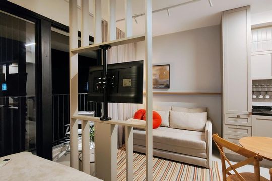 Sala de kitnet/studio para alugar com 1 quarto, 28m² em Vila Madalena, São Paulo