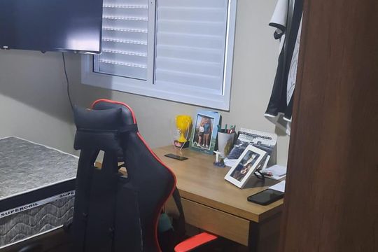 Quarto de apartamento à venda com 3 quartos, 54m² em Paulicéia, São Bernardo do Campo