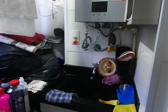 Área de serviço de apartamento à venda com 3 quartos, 54m² em Paulicéia, São Bernardo do Campo