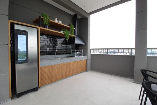 Área Comum - Churrasqueira de kitnet/studio à venda com 1 quarto, 24m² em Vila Nova Conceição, São Paulo