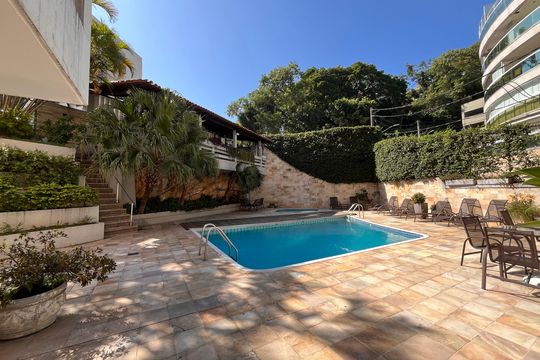 Área comum - Piscina de apartamento para alugar com 5 quartos, 750m² em Lagoa, Rio de Janeiro